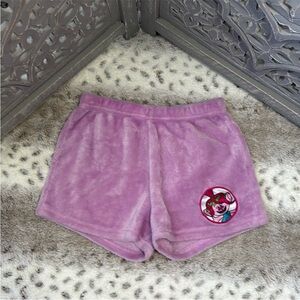 Trolls violet fleece shorts girls medium pastel comfy loungewear girlhoodcore